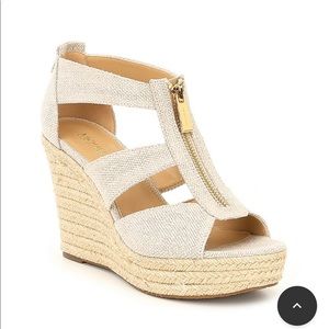 MICHAEL Michael Kors Danita Platform Wedge Nude